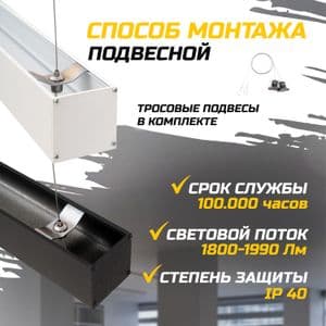 Светильник светодиодный Ритейл 18Вт 500х50х50мм
