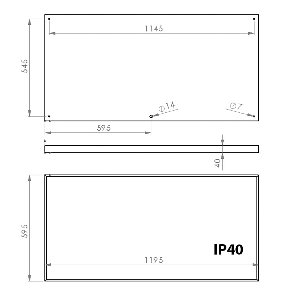 Светильник светодиодный Армстронг-Макси 72Вт 1195х595х40мм